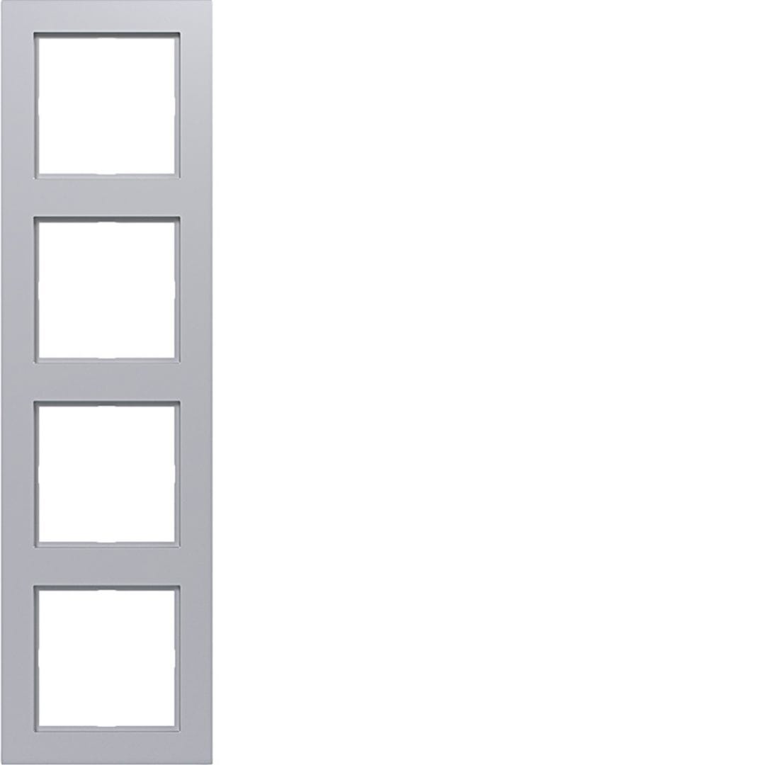 HAGER BOCCHIOTTI - CORNICE 4-POSTI, A.1, TITANIO MET