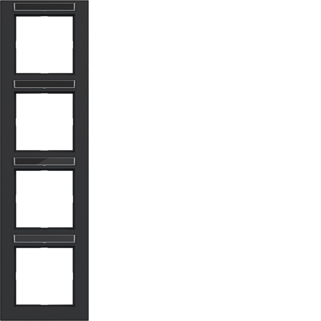 HAGER BOCCHIOTTI - CORNICE 4-P VERT, ETICH A.1, NERO OPACO