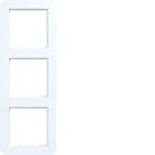 HAGER BOCCHIOTTI - CORNICE 3-POSTI, C.1, BIANCO OPACO