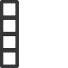 HAGER BOCCHIOTTI - CORNICE 4-POSTI, C.1, NERO OPACO