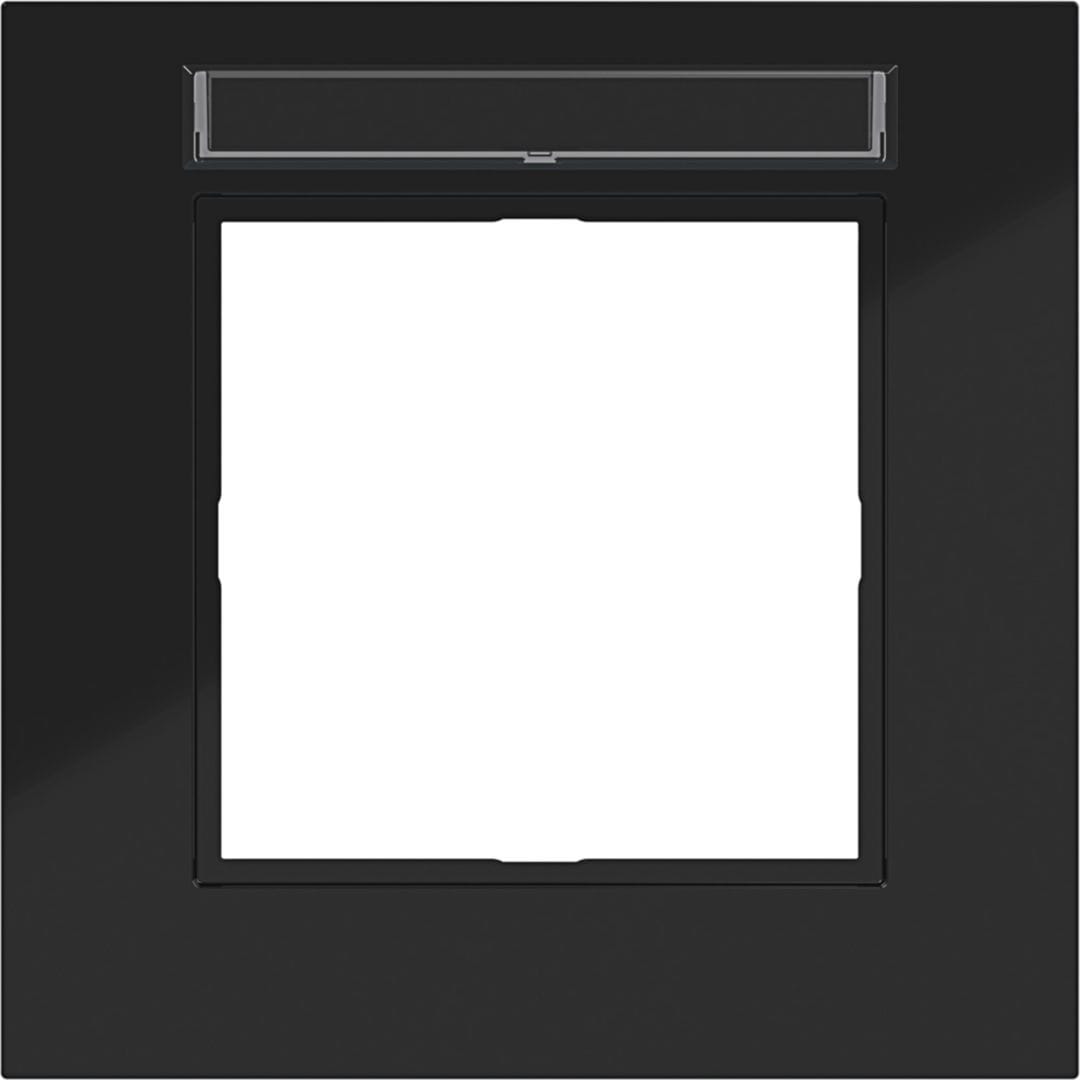 HAGER BOCCHIOTTI - CORNICE 1-POSTO, ETICH A.8, NERO LUCIDO
