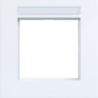 HAGER BOCCHIOTTI - CORNICE 1-POSTO, ETICH A.8, BIANCO LUC