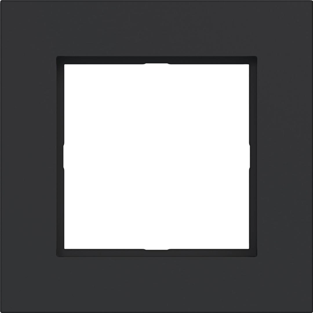HAGER BOCCHIOTTI - CORNICE LED 1-POSTO, A.8, NERO OPACO