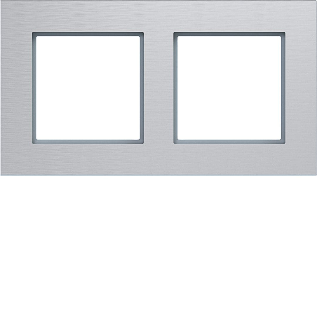HAGER BOCCHIOTTI - CORNICE 2-P ORIZ, A.8, ALU OP, ALU SPAZ.