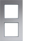 HAGER BOCCHIOTTI - CORNICE 2-P VERT, A.8, ALU OP, ALU SPAZ.