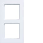 HAGER BOCCHIOTTI - CORNICE 2-POSTI, A.8, BIANCO OPACO
