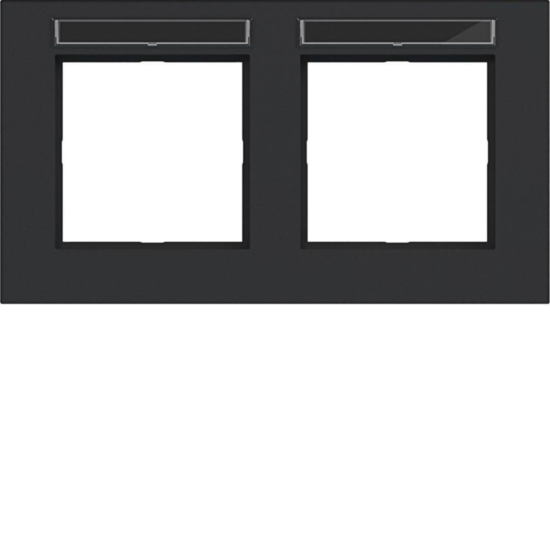 HAGER BOCCHIOTTI - CORNICE 2-P ORIZ, ETICH A.8, NERO OPACO