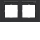 HAGER BOCCHIOTTI - CORNICE 2-P ORIZ, ETICH A.8, NERO OPACO
