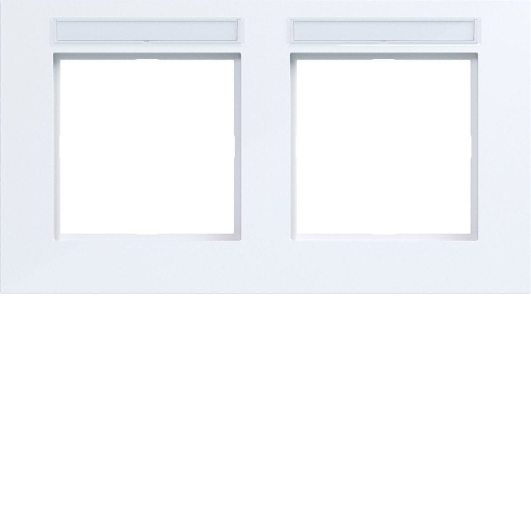 HAGER BOCCHIOTTI - CORNICE 2-P ORIZ, ETICH A.8, BIANCO LUC