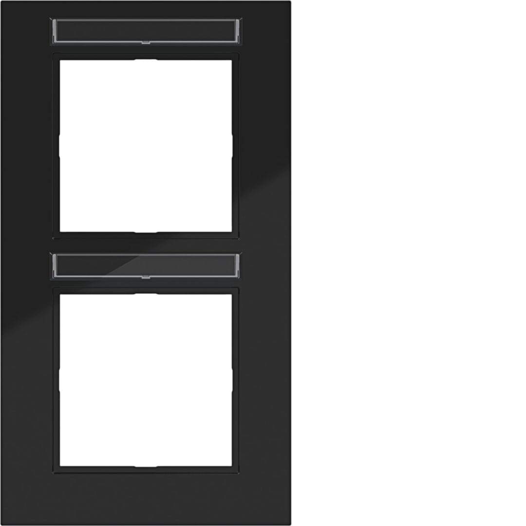 HAGER BOCCHIOTTI - CORNICE 2-P VERT, ETICH A.8, NERO LUCIDO