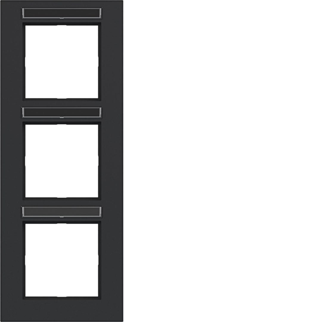 HAGER BOCCHIOTTI - CORNICE 3-P VERT, ETICH A.8, NERO OPACO