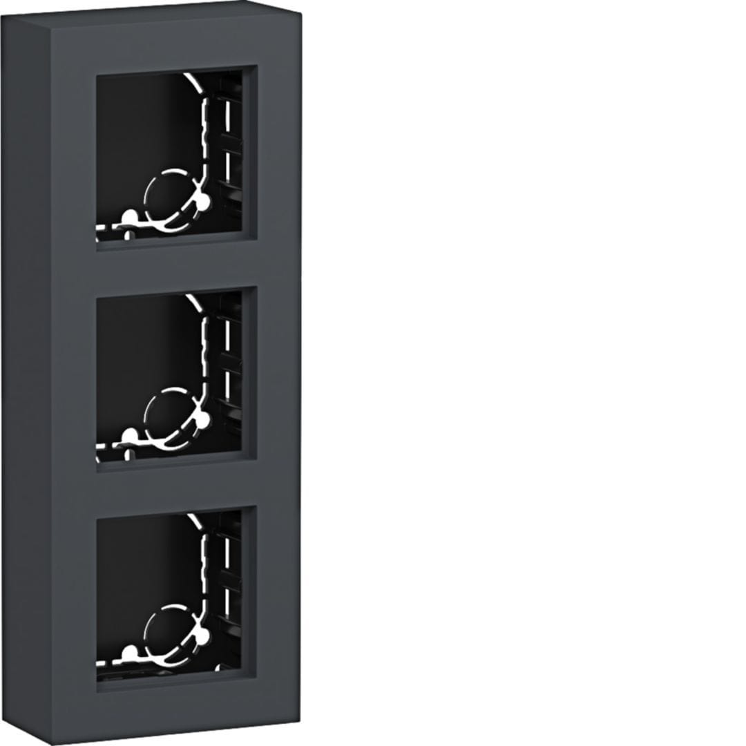 HAGER BOCCHIOTTI - SCATOLA 3-P PIATTO PARETE A.8 ANT OP