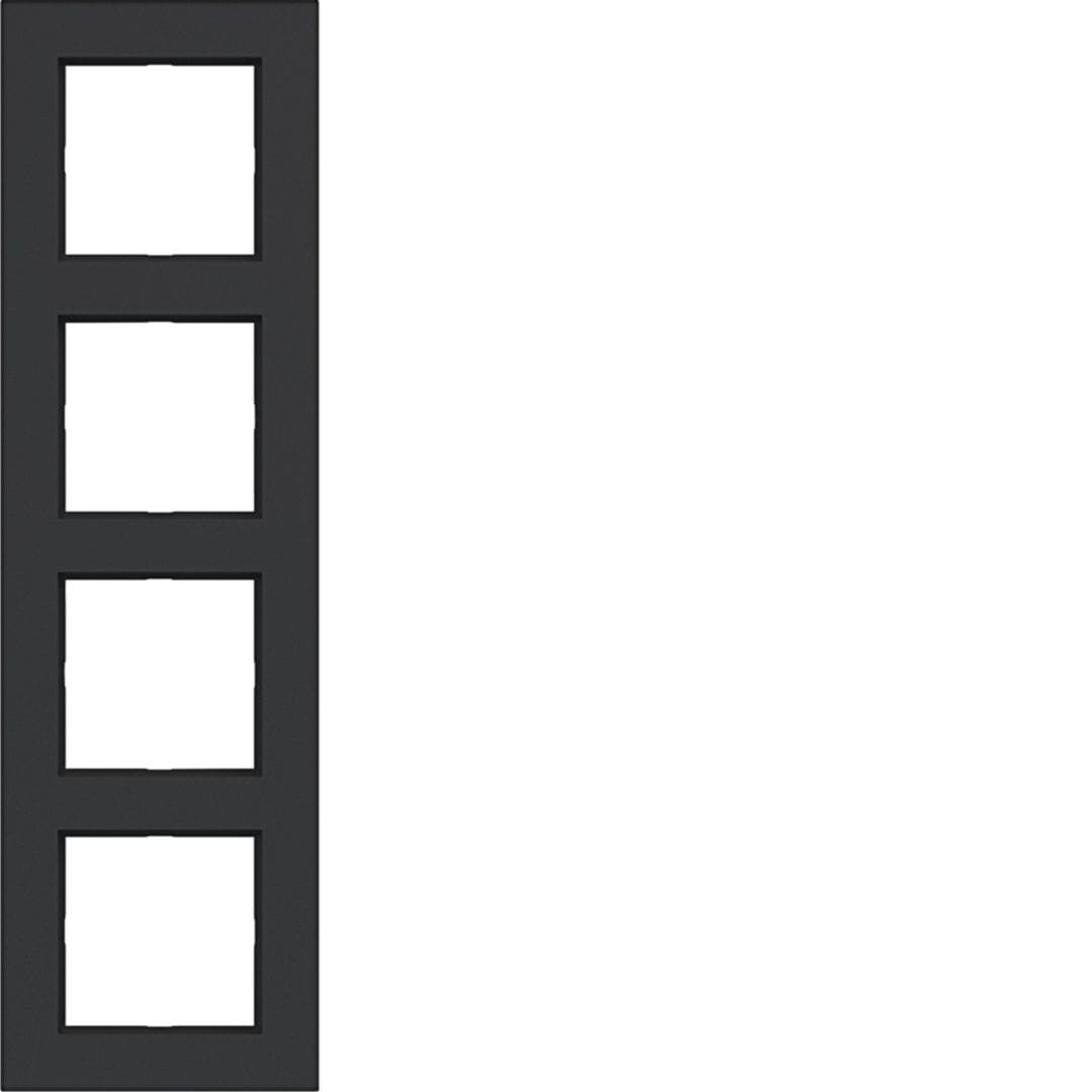 HAGER BOCCHIOTTI - CORNICE 4-POSTI, A.8, NERO OPACO