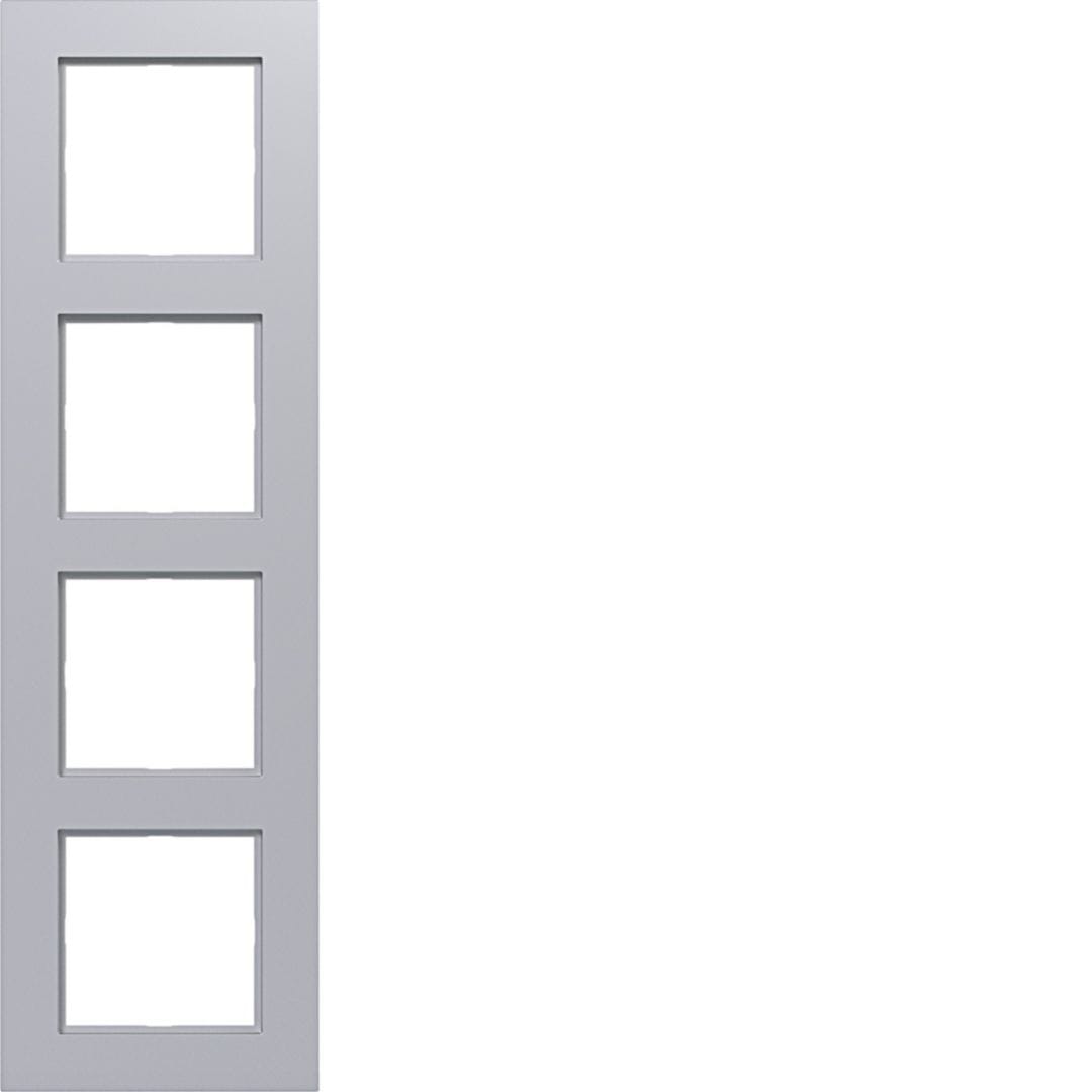 HAGER BOCCHIOTTI - CORNICE 4-POSTI, A.8, TITANIO MET