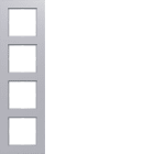 HAGER BOCCHIOTTI - CORNICE 4-POSTI, A.8, TITANIO MET
