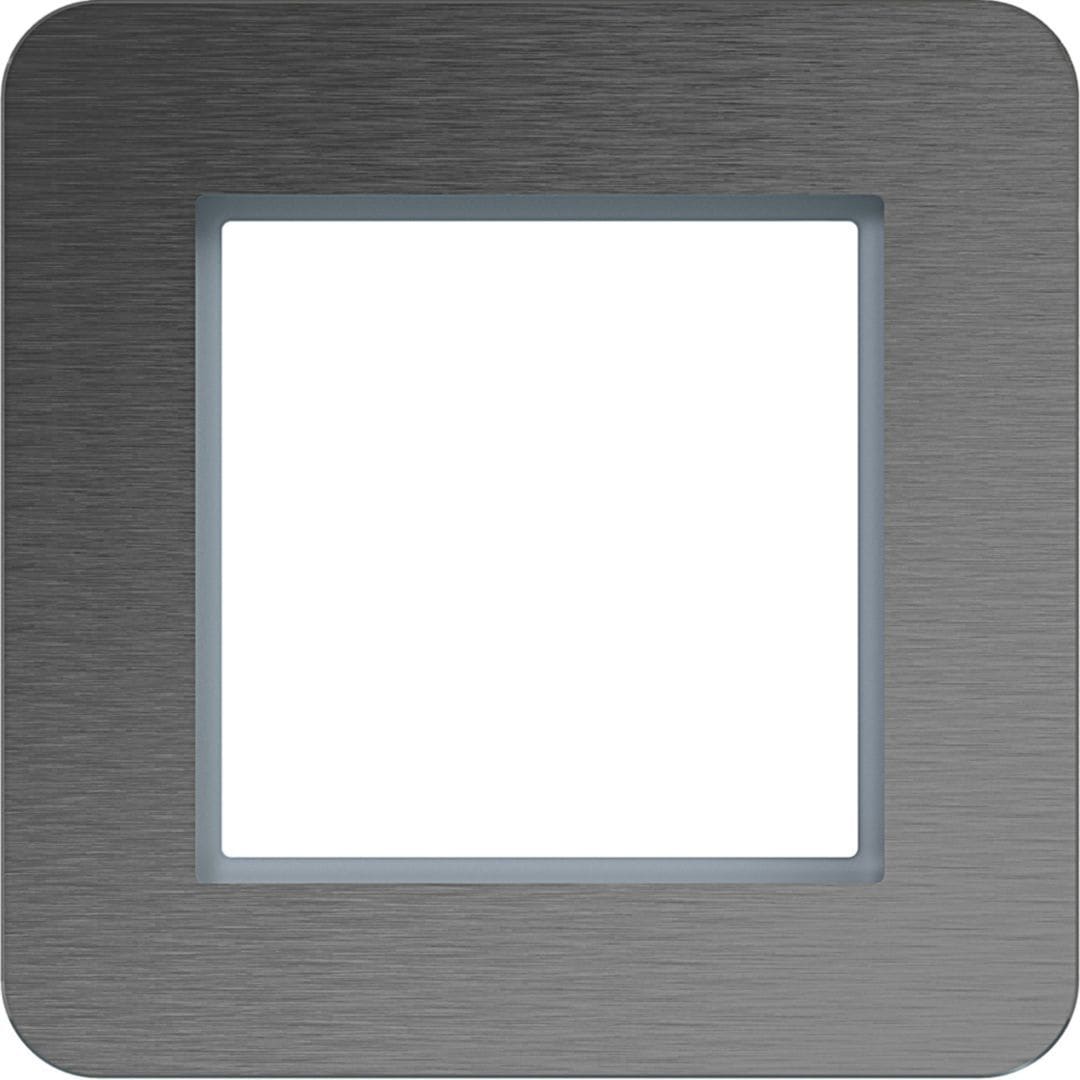 HAGER BOCCHIOTTI - CORNICE 1-P, C.8, INOX OP, MET SPAZ.