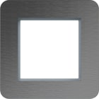 HAGER BOCCHIOTTI - CORNICE 1-P, C.8, INOX OP, MET SPAZ.