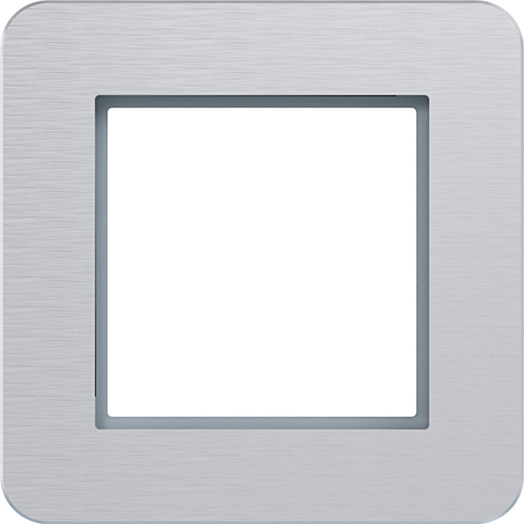HAGER BOCCHIOTTI - CORNICE LED 1-POSTO, C.8, ALU OPACO,