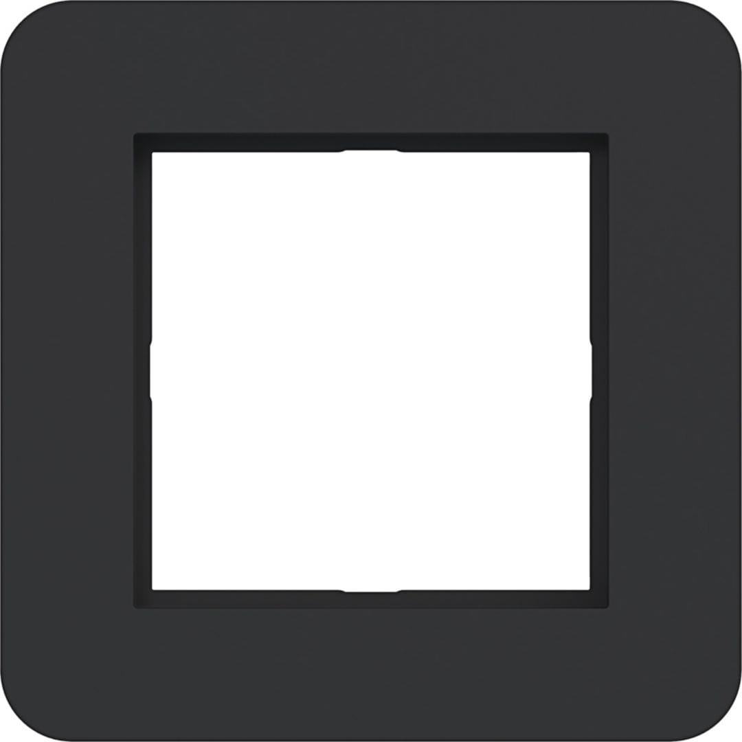 HAGER BOCCHIOTTI - CORNICE LED 1-POSTO, C.8, NERO OPACO