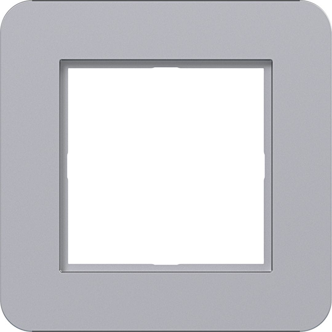 HAGER BOCCHIOTTI - CORNICE LED  1-POSTO, C.8, TITANIO MET