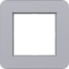 HAGER BOCCHIOTTI - CORNICE LED  1-POSTO, C.8, TITANIO MET