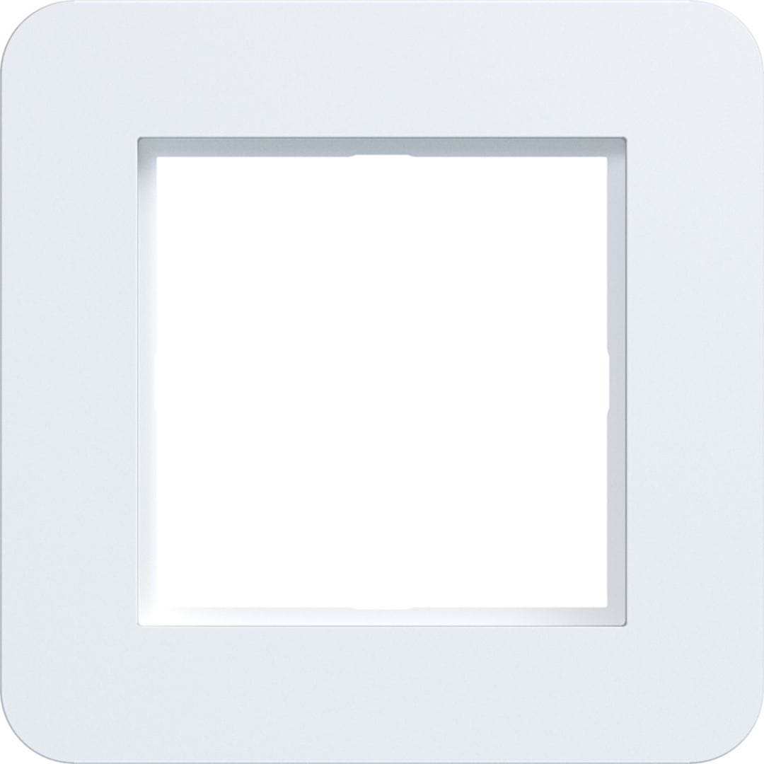 HAGER BOCCHIOTTI - CORNICE LED  1-POSTO, C.8, BIANCO LUCIDO