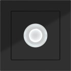 HAGER BOCCHIOTTI - PULS. E10 LUCE SCALE VITE A.1 NERO LUC