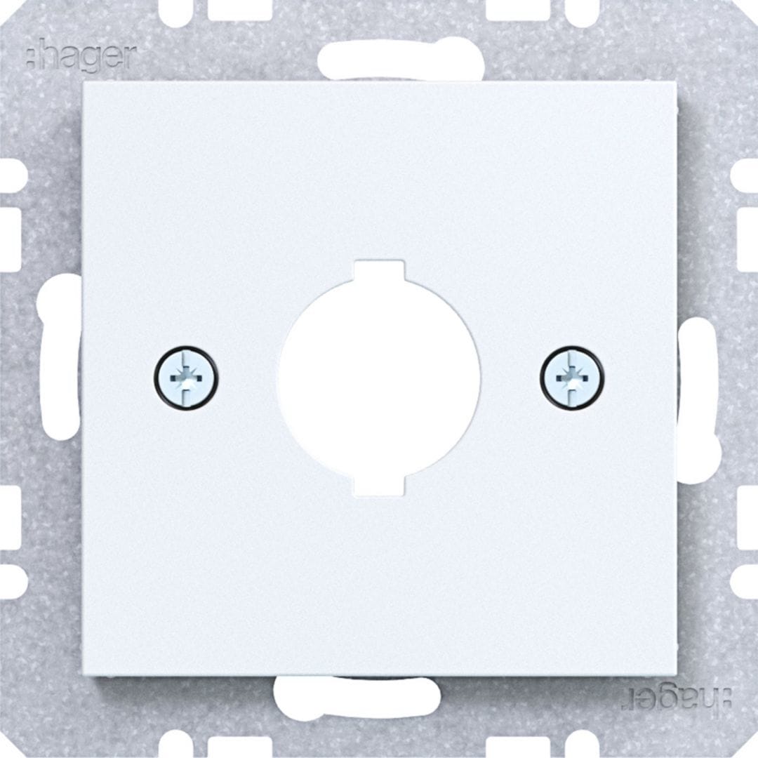 HAGER BOCCHIOTTI - P.zo c.le Ø18,8mm A.x/C.x bianco op