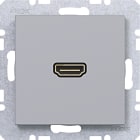 HAGER BOCCHIOTTI - PRESA HDMI, A.X/C.X, TITANIO MET