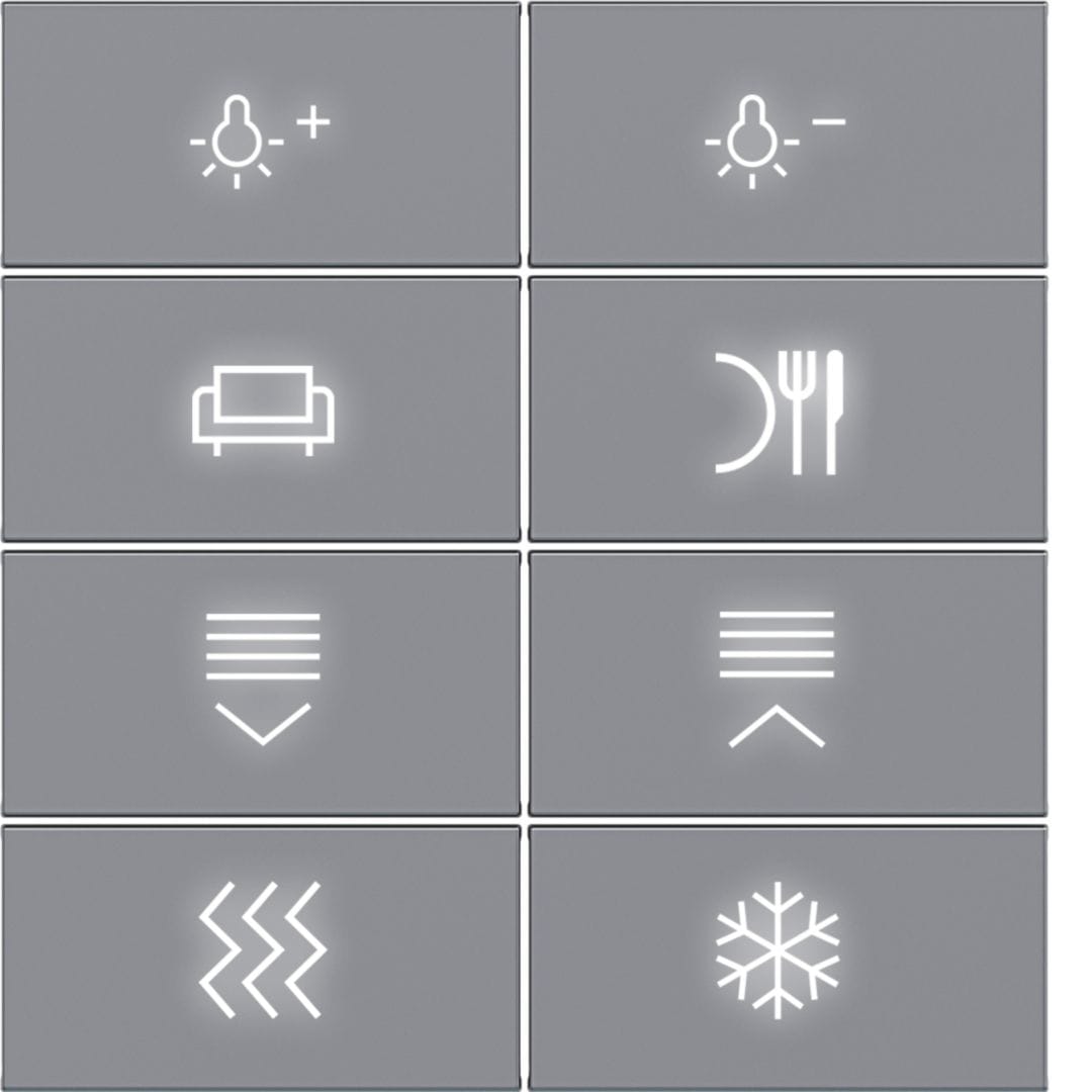 HAGER BOCCHIOTTI - COP.PULS.KNX 8 CAN.+ ILLUM. AX/CX TIT