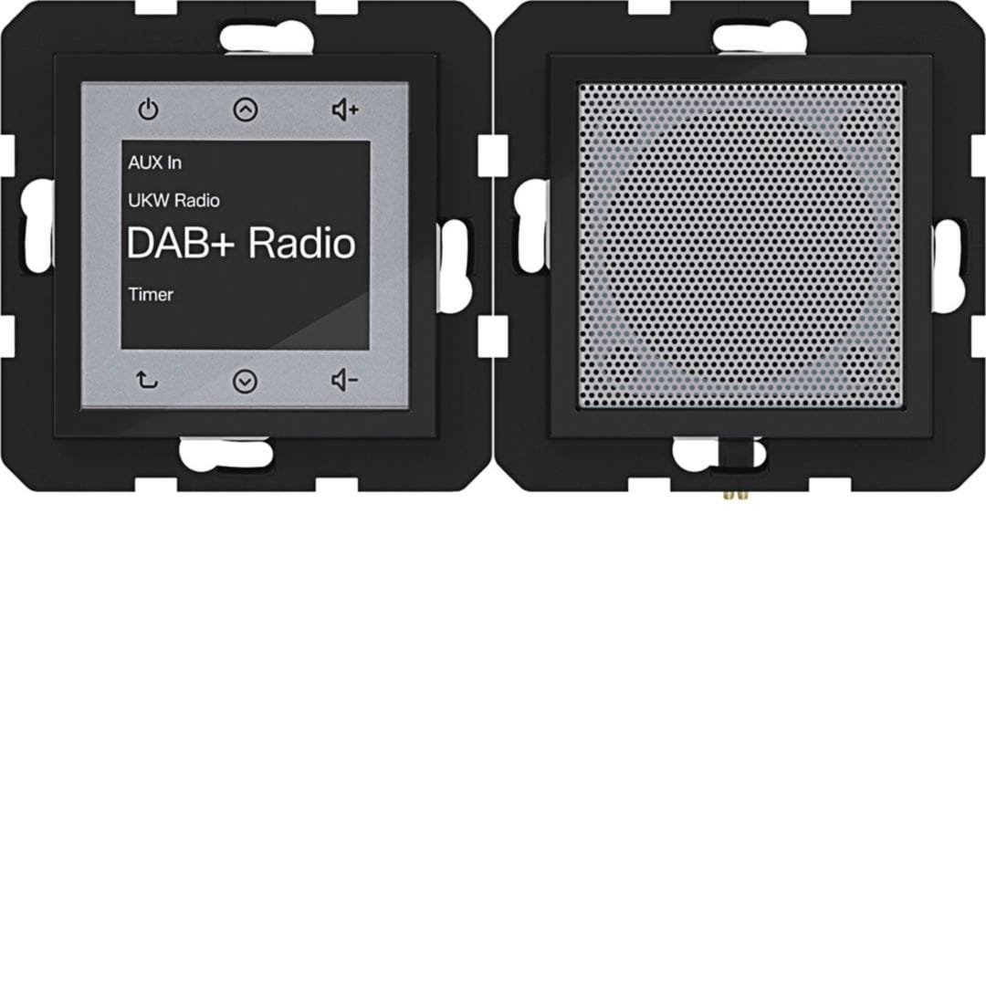HAGER BOCCHIOTTI - RADIO TOUCH DAB+ ALTOP. A.X/C.X NERO LUC