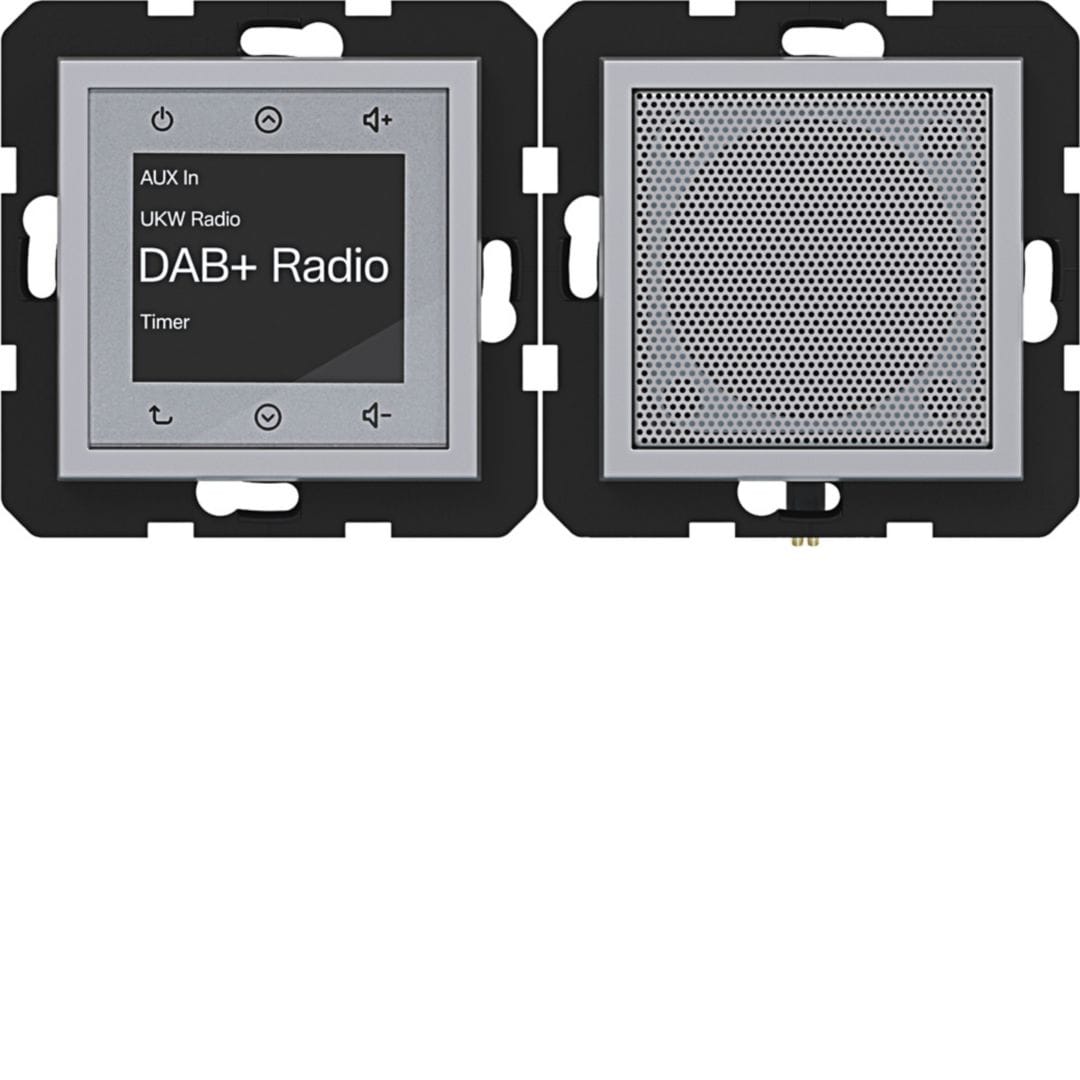 HAGER BOCCHIOTTI - RADIO TOUCH DAB+ ALTOP. A.X/C.X TIT MET