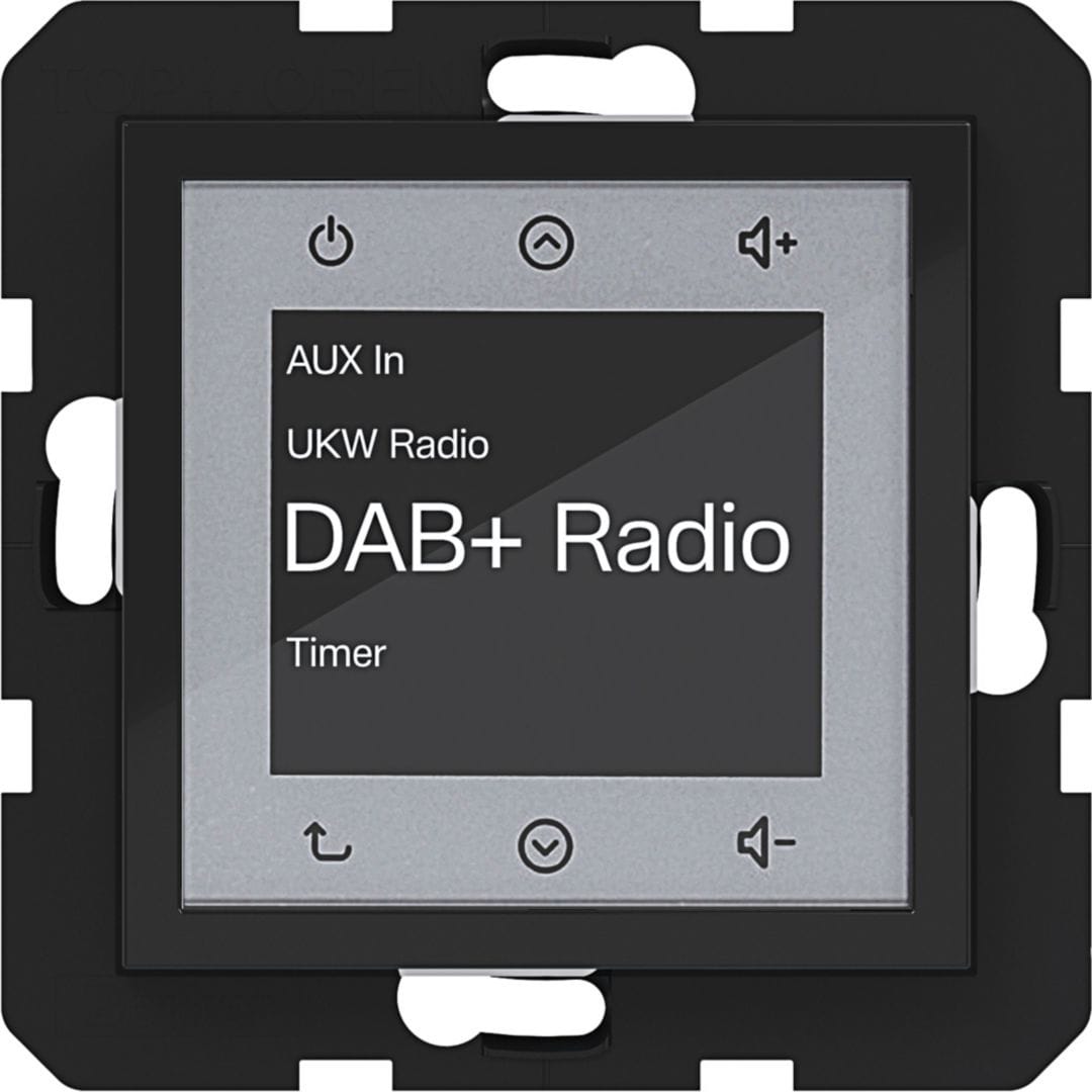 HAGER BOCCHIOTTI - RADIO TOUCH DAB+ A.X/C.X NERO LUC