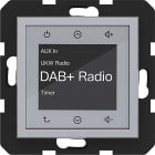 HAGER BOCCHIOTTI - RADIO TOUCH DAB+ A.X/C.X TITANIO MET