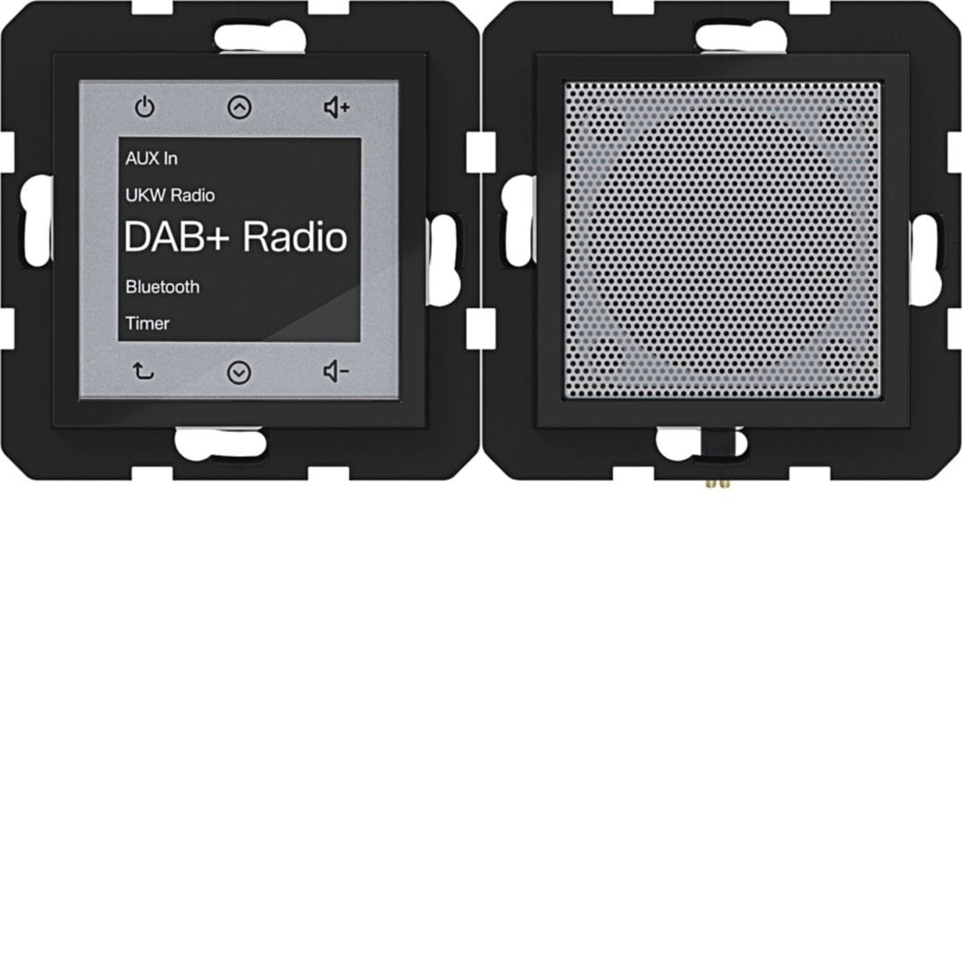 HAGER BOCCHIOTTI - RADIO TOUCH DAB+ BLE+ALTOP AX/CX NERO LU