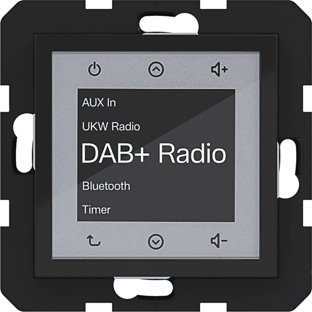 HAGER BOCCHIOTTI - RADIO TOUCH DAB + BLE A.X/C.X NERO LUC