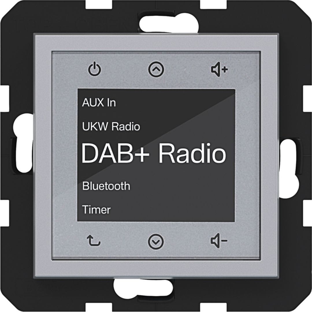 HAGER BOCCHIOTTI - RADIO TOUCH DAB + BLE A.X/C.X TIT MET