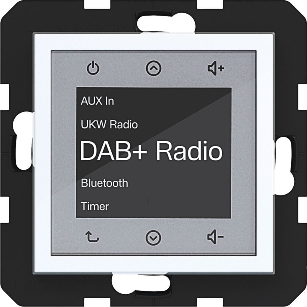 HAGER BOCCHIOTTI - RADIO TOUCH DAB + BLE A.X/C.X BIANCO LUC