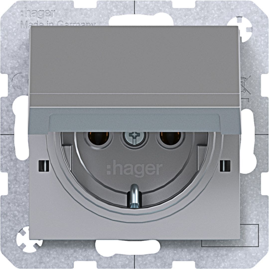 HAGER BOCCHIOTTI - PR.SCHUKO+COP. BLOC. PLUG-IN AX/CX TIT