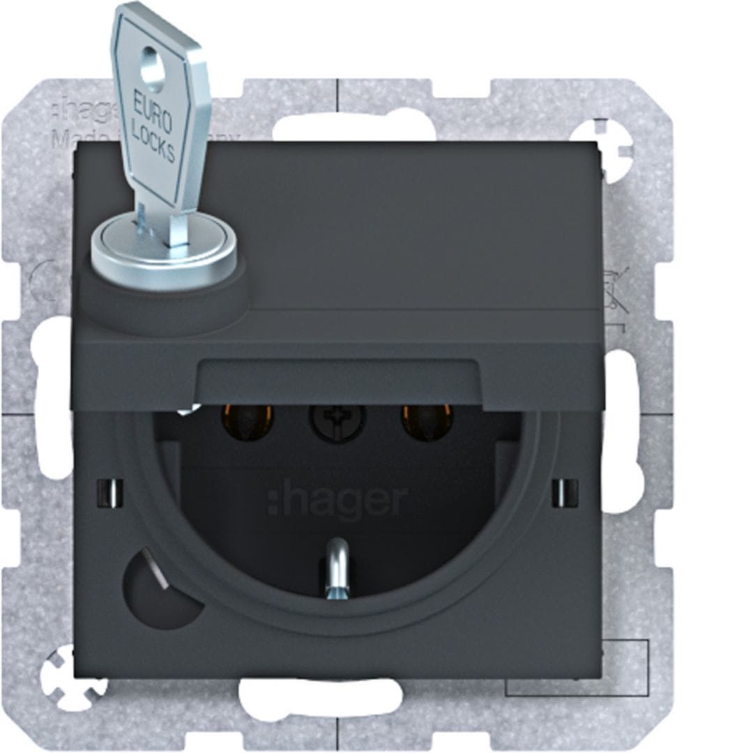 HAGER BOCCHIOTTI - PR.SCHUKO COPERCH.+CHV A.X/C.X ANTR