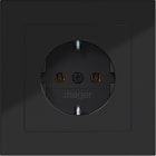 HAGER BOCCHIOTTI - PRESA SCHUKO+COP., PLUG-IN, A.1 NERO LUC