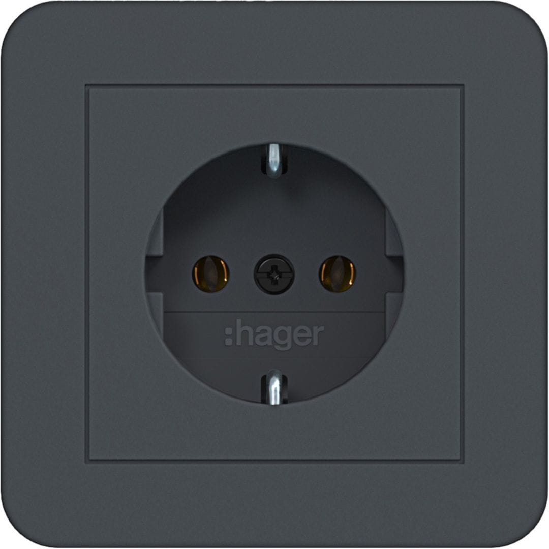 HAGER BOCCHIOTTI - PRESA SCHUKO+COP. PLUG-IN C.1 ANTR. OP