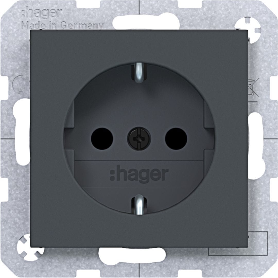 HAGER BOCCHIOTTI - PR.SCHUKO SHUTTER PLUG-IN AX/CX ANT