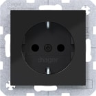 HAGER BOCCHIOTTI - PR.SCHUKO SHUTTER PLUG-IN AX/CX NERO LUC