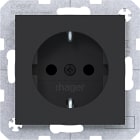 HAGER BOCCHIOTTI - PR.SCHUKO SHUTTER PLUG-IN AX/CX NERO OP