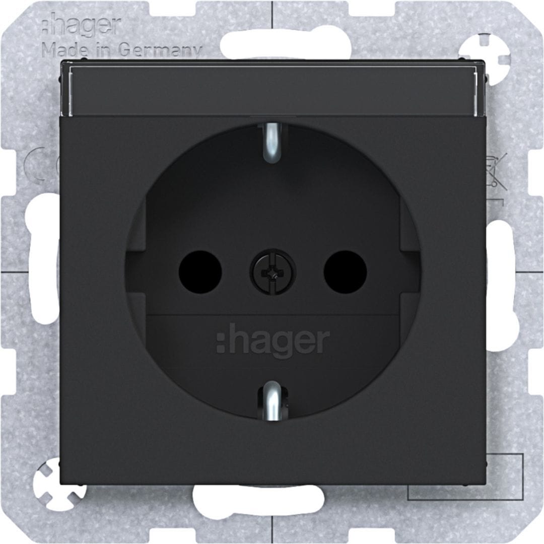 HAGER BOCCHIOTTI - PR.SCHUKO SHUTT PLUGIN ETCH AX/CX NRO OP
