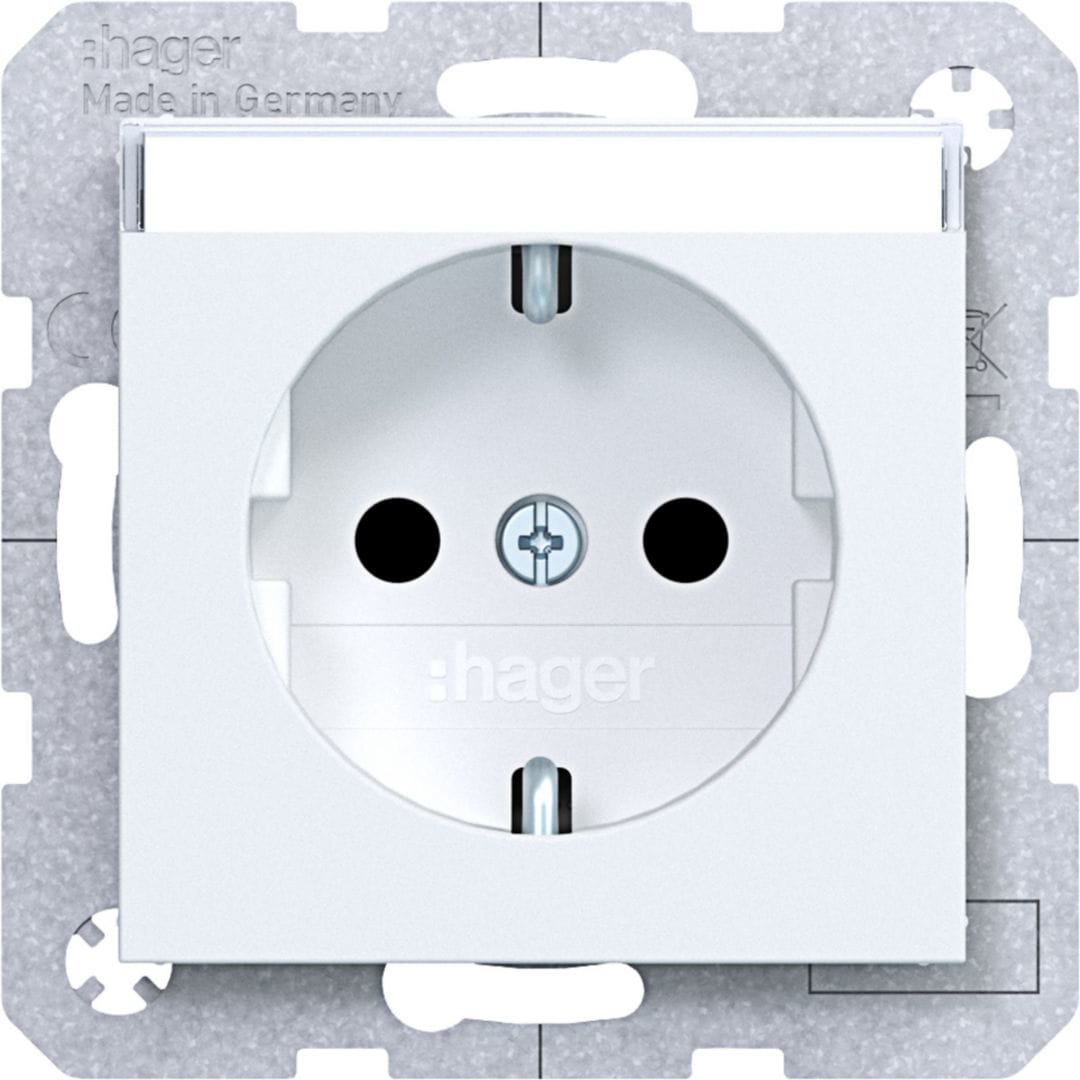 HAGER BOCCHIOTTI - PR.SCHUKO ETCH SHUTTER PLUGIN AX/CX B OP