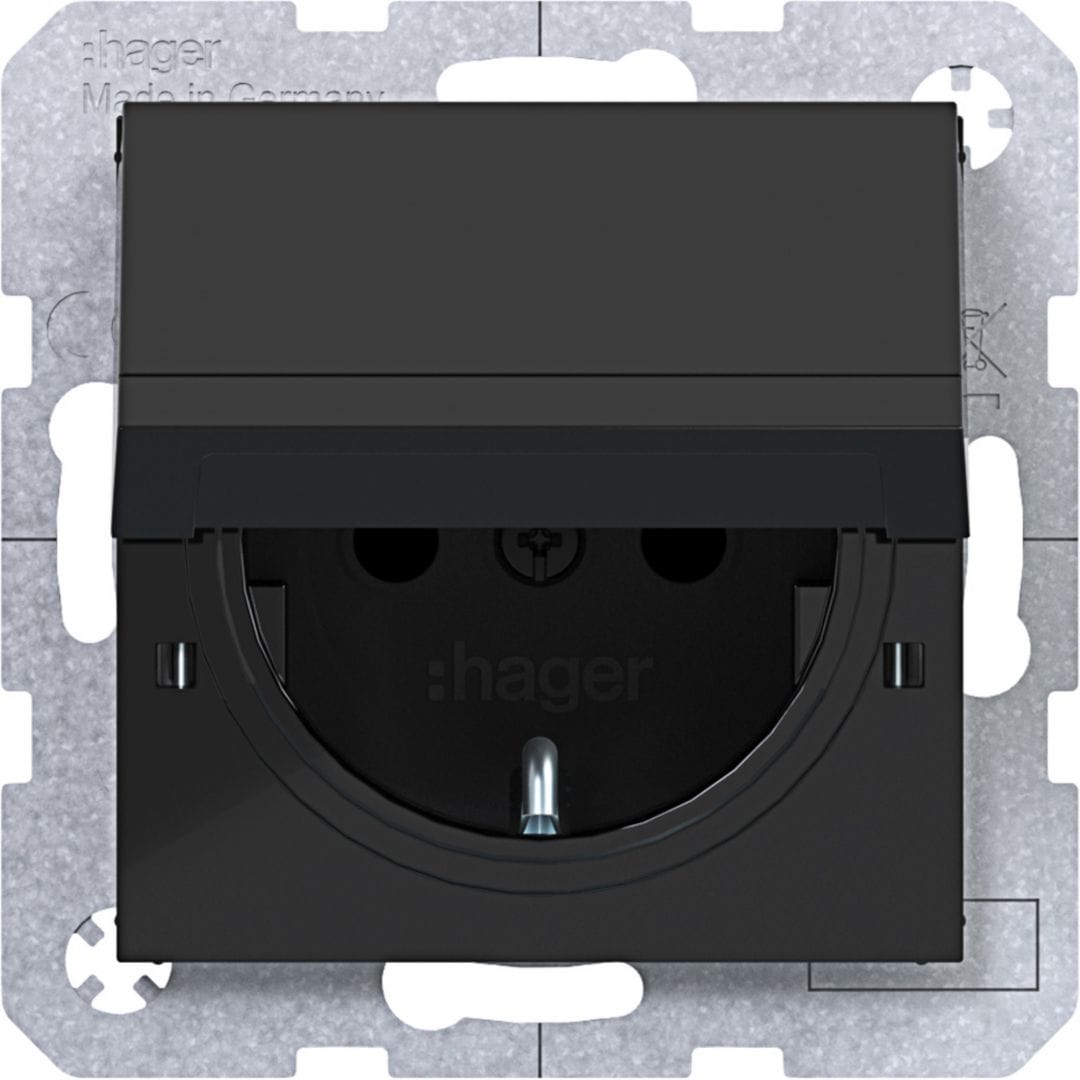HAGER BOCCHIOTTI - PR.SCHUKO BLOC SHUTTER PLUGIN AX/CX N LU