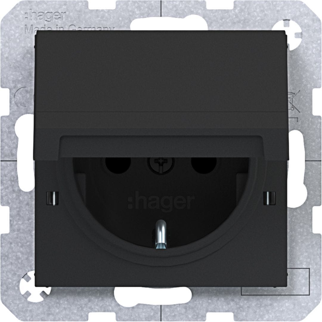 HAGER BOCCHIOTTI - PR.SCHUKO BLOC SHUTTER PLUGIN AX/CX N OP