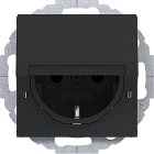 HAGER BOCCHIOTTI - Pr.SCHUKO coperch bloc.45° Ax/Cx nero op